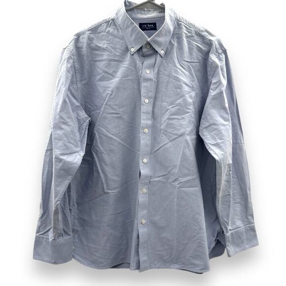 The Tie Bar Light Blue Long‎ Sleeve 100% Cotton Button Down Shirt Size 17 - Picture 1 of 8
